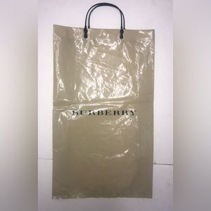 Burberry vintage‎ shopping bag plastic 19x11 inches
